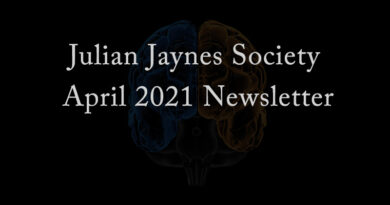 Julian Jaynes Society April 2021 Newsletter
