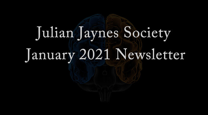 Julian Jaynes Society January 2021 Newsletter