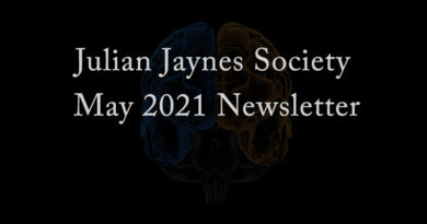 Julian Jaynes Society May 2021 Newsletter