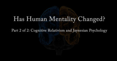 Has Human Mentality Changed?