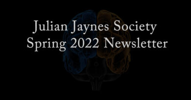 Julian Jaynes Society Spring 2022 Newsletter