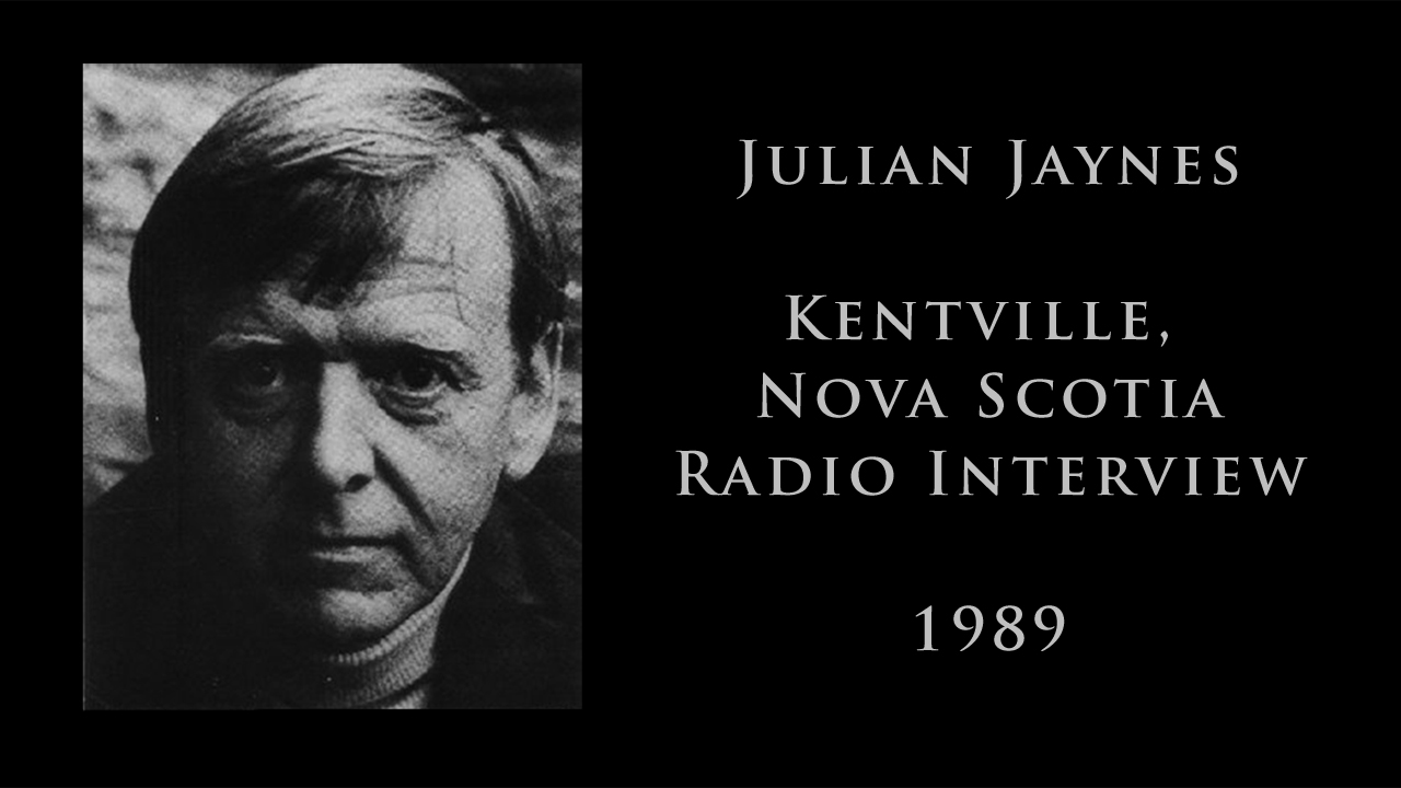 Julian Jaynes Radio Interview