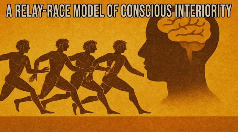 A Relay-Race Model of Conscious Interiority